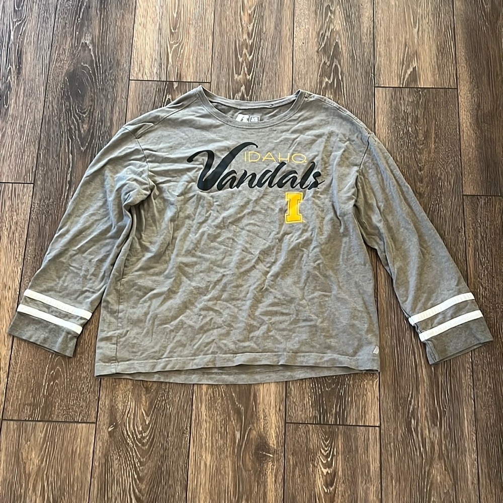 Idaho Vandals Russell Long Sleeve Gray Shirt Women's Size Large